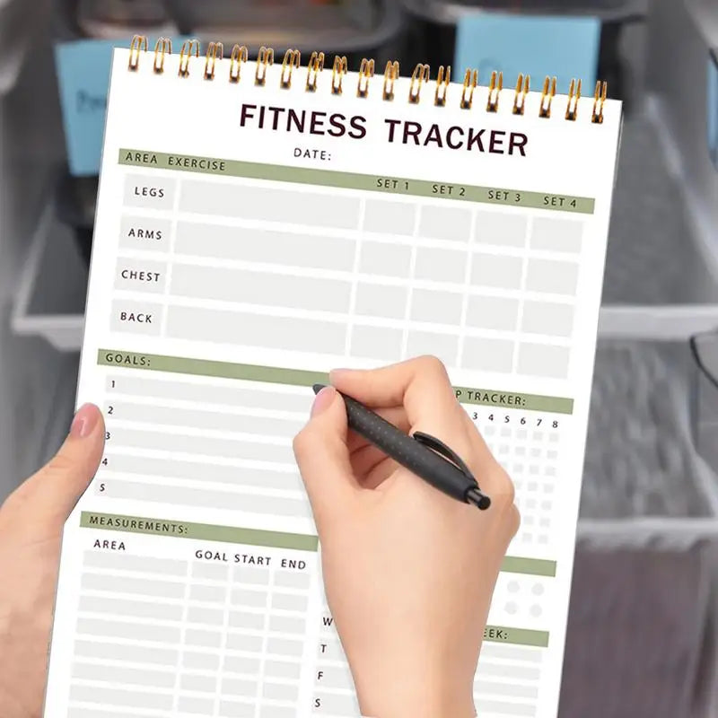 Daily Fitness Planner Daily Personal Health & Wellness Tracker Sturdy Nutrition & Workout Planner For Women & Men To Track Gym &