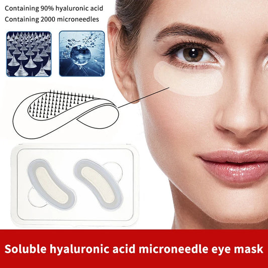 Hyaluronic Acid Microneedle Eye Patches – Moisturizing & Firming