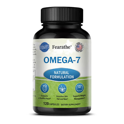 Omega 7 Fatty Acid Capsules – Heart, Skin & Hair Health