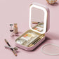 Makeup Storage Box with Lighted Mirror