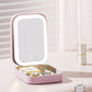 Makeup Storage Box with Lighted Mirror