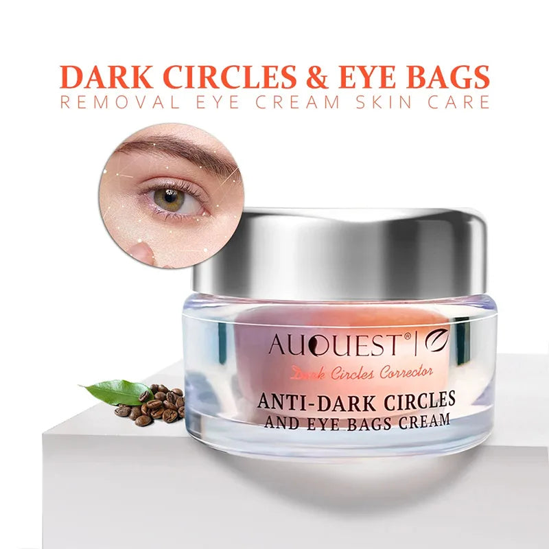 AUQUEST Eye Bags Dark Circles Eye Cream Under Eye Skin Care Caffeine Brightening Peptide Firming Eye Care Beauty Cream Products