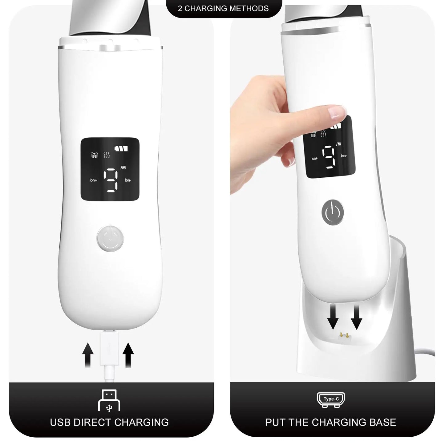 Ultrasonic Facial Cleaner – Acne & Blackhead Removal Device
