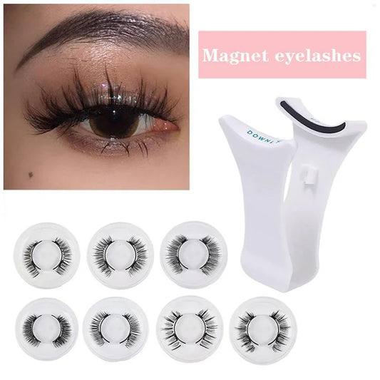 Magnetic Eyelash Set – 3D Natural Lashes + Tweezers