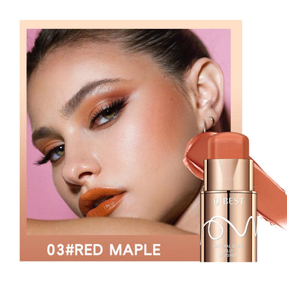 QIBEST Cream Blush Stick – Matte Multi-Use Face & Lip Tint