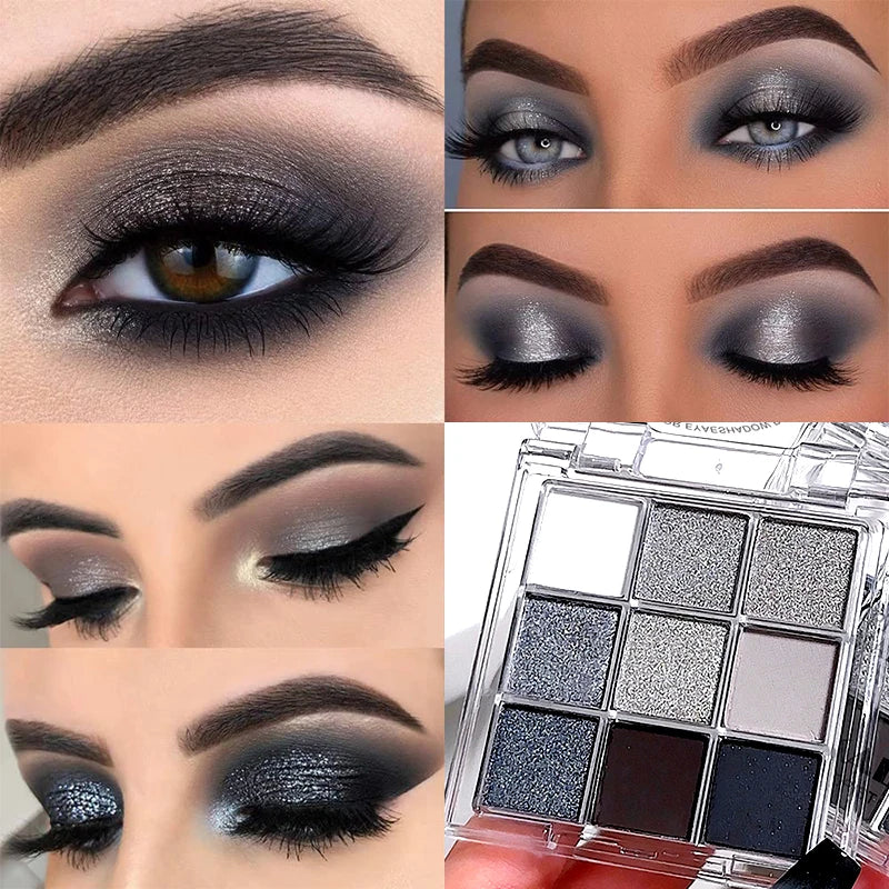 9 Color Glitter Eyeshadow Palette