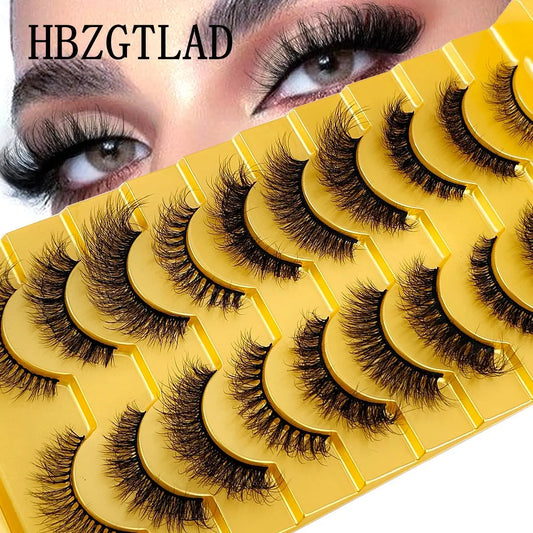 10 Pairs Mink Lashes – Fluffy, Dramatic False Eyelashes