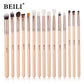 BEILI Pink Makeup Brush Set – Powder & Eyeshadow
