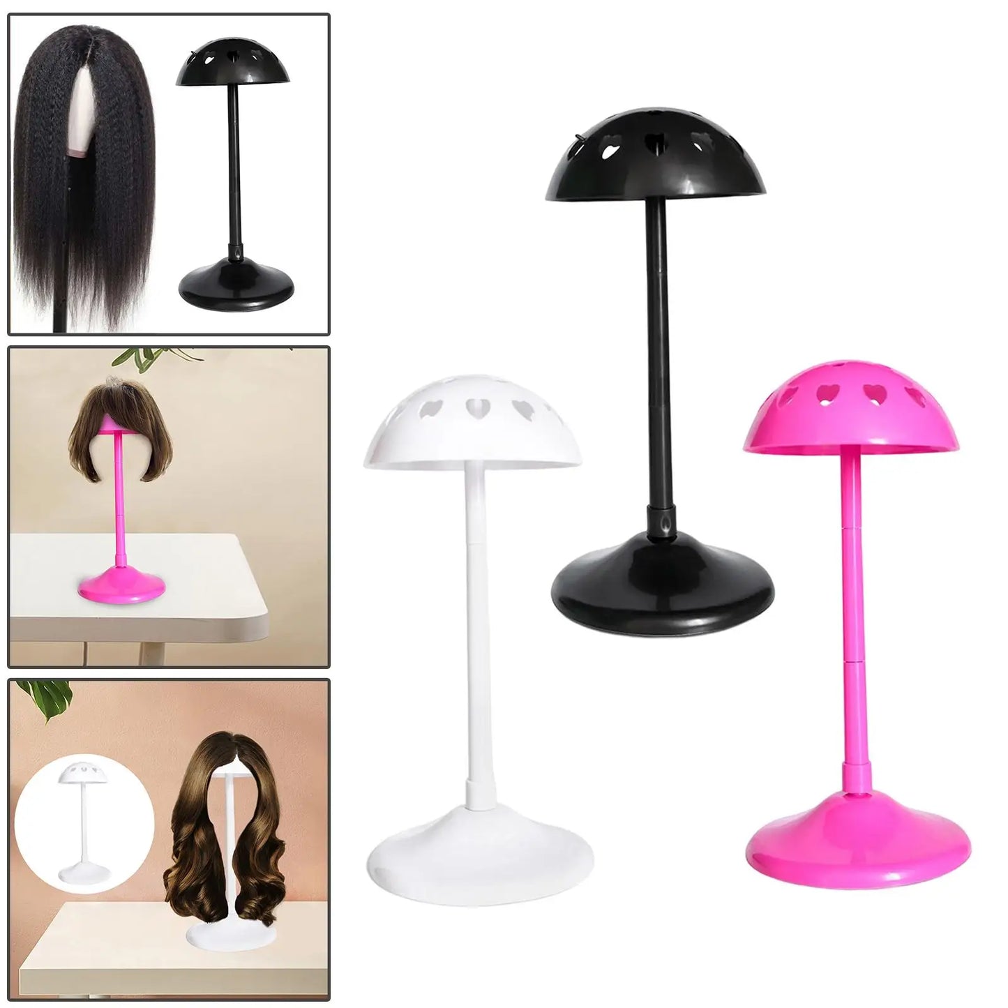 Adjustable Wig Stand – Storage & Styling Holder