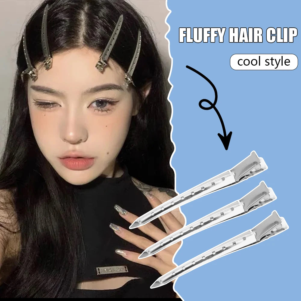 Hair Care Clips Stainless Steel Hairdress Section Headwear DIY Metal Hairpin Girls Duckbill Partition Positioning Hair Pins