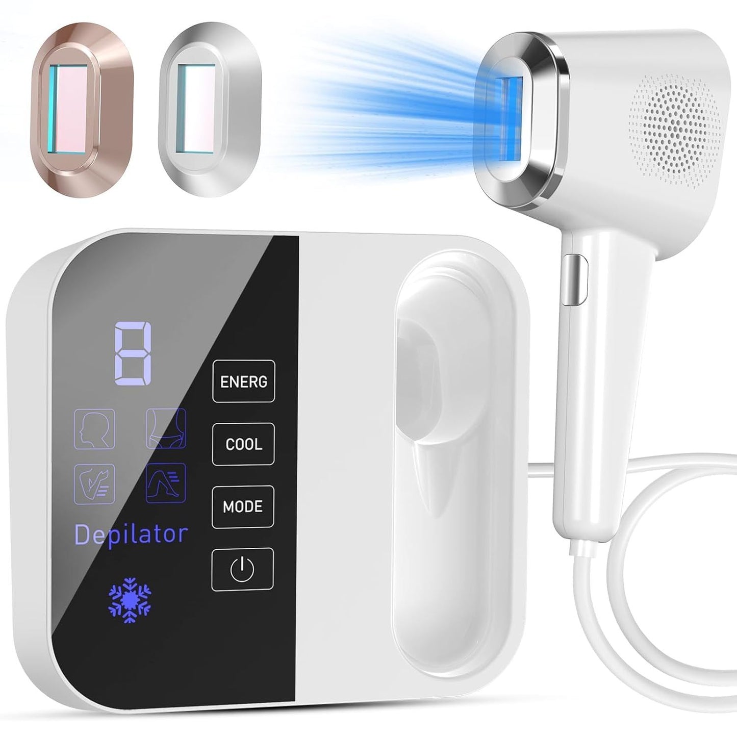 NovaBella Salon-Grade IPL Laser Hair Removal Handset Permanent Professional