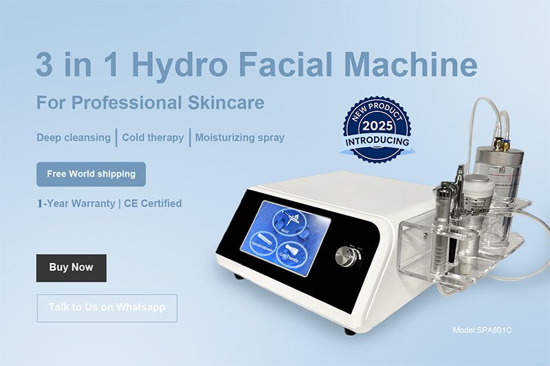 Facial care Spa Machine 3-in-1 Multifunctional Beauty Device for Deep Cleansing, Pore Minimizing, Skin Hydration, Whitening, a