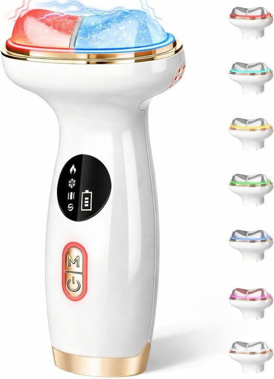 GlowTech Ice + Heat Smart Facial Massager