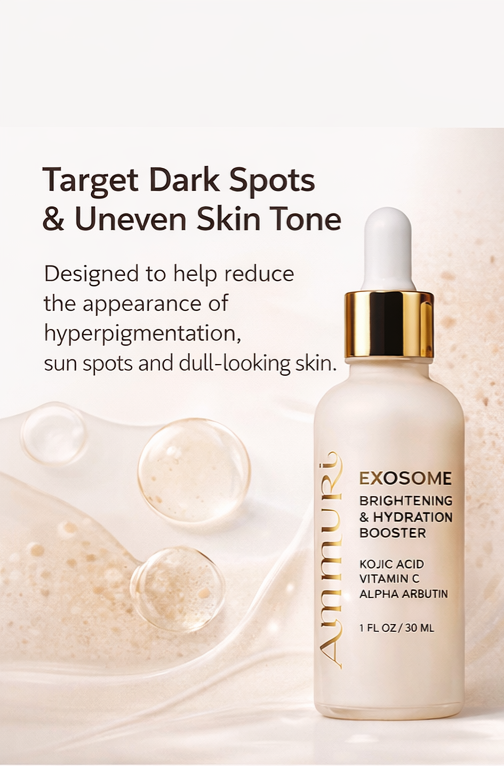 Exosome Brightening Booster Serum | Kojic Acid & Vitamin C | Ammuri Beauty-3